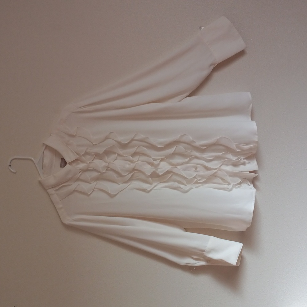 Chico's Ruffle Front Blouse - 16/18